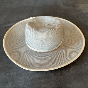 Newport Collection Vintage Paper Blue White Sun Hat